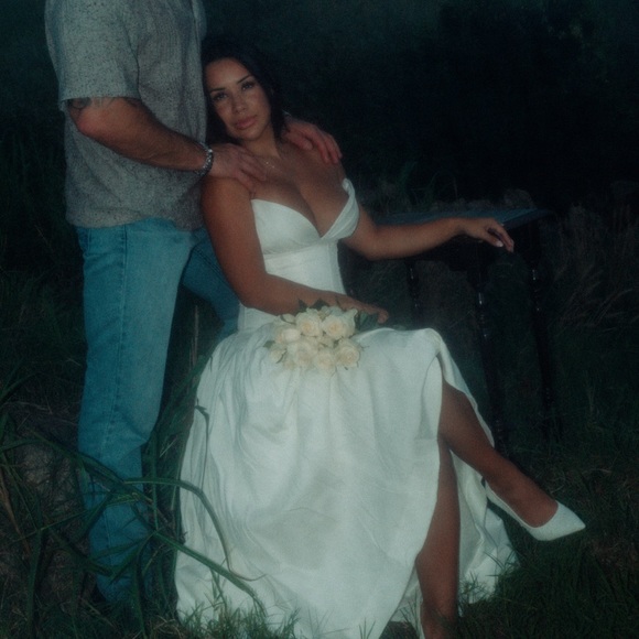 House of CB LADY WHITE STRAPLESS MIDI DRESS (Bigger Cup D-E) - Picture 8 of 8